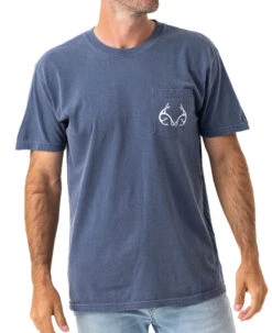 Realtree Comfort Colors American Bass Men's Navy Shirt 10 Realtree Comfort Colors American Bass Men's Navy Shirt -Hunting camouflage BS102 NV FULL FRONT.jpg 33079.1684270684