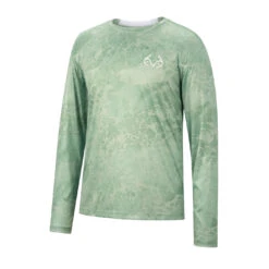 Realtree Men's Top Water Fishing Performance SPF 50+ Long Sleeve Shirt 15 Realtree Men's Top Water Fishing Performance SPF 50+ Long Sleeve Shirt -Hunting camouflage C11077 Lime Front 06047.1649100892