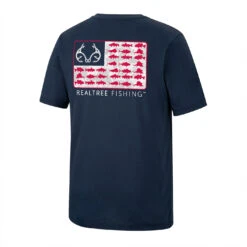 Realtree Men's Salt & Stripes Fishing Performance Short Sleeve Shirt 13 Realtree Men's Salt & Stripes Fishing Performance Short Sleeve Shirt -Hunting camouflage C11086 NV Back 08124.1677251619