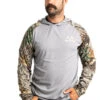 Realtree Men's Folsom Performance Hooded Long Sleeve Tee | EDGE -Hunting camouflage C11210 GY main 69071.1693249565