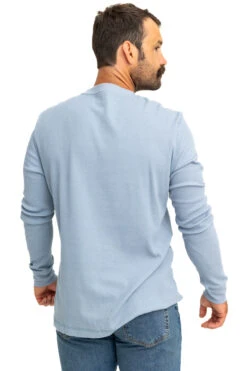 Realtree Men's Highwayman Blue Work Thermal Long Sleeve Shirt -Hunting camouflage C11217 BL back3 17463.1693257803