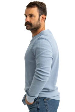 Realtree Men's Highwayman Blue Work Thermal Long Sleeve Shirt -Hunting camouflage C11217 BL detail2 42582.1693257803