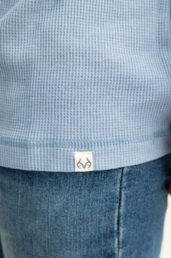 Realtree Men's Highwayman Blue Work Thermal Long Sleeve Shirt -Hunting camouflage C11217 BL detail3 89905.1693257803