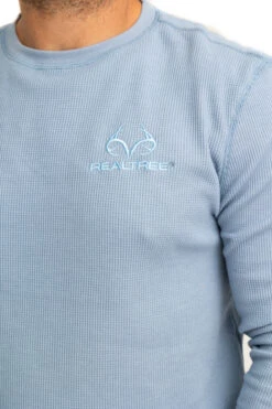 Realtree Men's Highwayman Blue Work Thermal Long Sleeve Shirt -Hunting camouflage C11217 BL detail 49907.1693257803