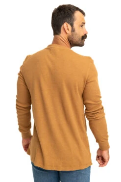 Realtree Men's Highwayman Brown Work Thermal Long Sleeve Shirt -Hunting camouflage C11217 BR back2 46739.1693257874