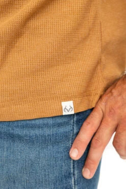 Realtree Men's Highwayman Brown Work Thermal Long Sleeve Shirt -Hunting camouflage C11217 BR detail2 78175.1693257874