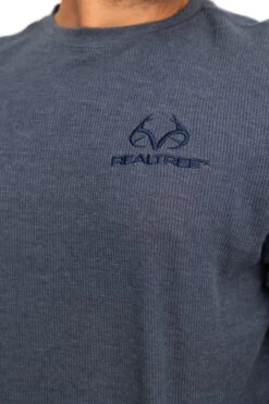 Realtree Men's Highwayman Navy Work Thermal Long Sleeve Shirt -Hunting camouflage C11217 NV detail 35449.1693257933