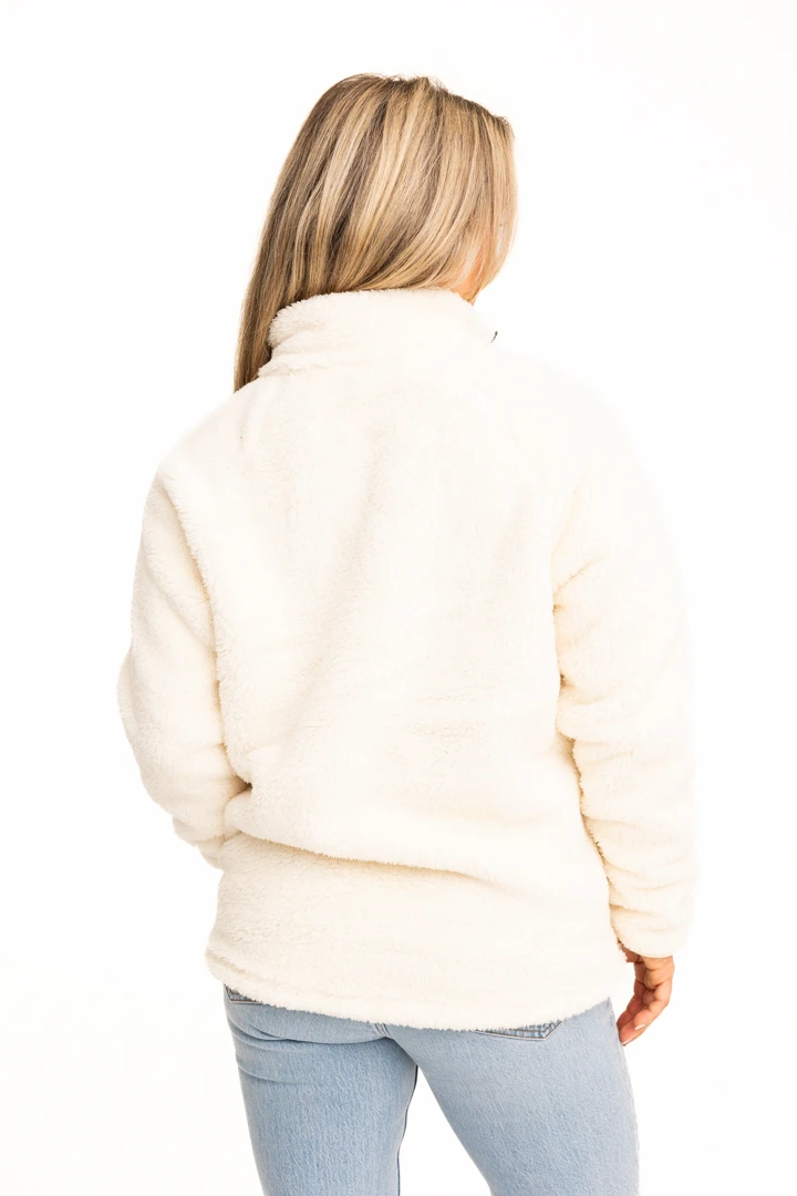 Realtree Women's Jolene Gray Sherpa 1/4 Zip Pullover 7 Realtree Women's Jolene Gray Sherpa 1/4 Zip Pullover - Image 5