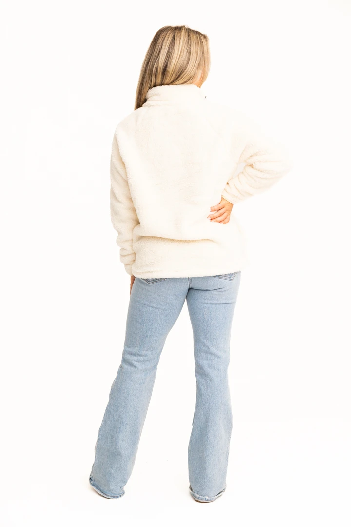 Realtree Women's Jolene Gray Sherpa 1/4 Zip Pullover 8 Realtree Women's Jolene Gray Sherpa 1/4 Zip Pullover - Image 6