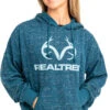 Realtree Women's  Applejack Blue Speckled Fleece Hoodie
