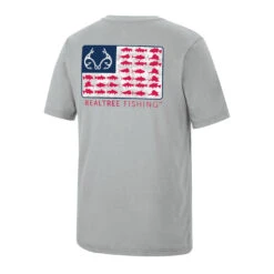 Realtree Men's Salt & Stripes Fishing Performance Short Sleeve Shirt 11 Realtree Men's Salt & Stripes Fishing Performance Short Sleeve Shirt -Hunting camouflage CS11086 GY Back 16684.1675277585
