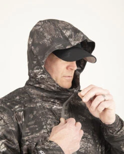 Realtree Men's Black Roaring Springs Packable UPF 40+ Rain Jacket | Aspect -Hunting camouflage DSC 0518 81713.1649451136