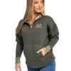 Realtree Women's Aspen 1/4 Snap Fleece Pullover 2 Realtree Women's Aspen 1/4 Snap Fleece Pullover -Hunting camouflage Green Edge QZ 880x10801 89828.1682542628