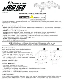 Realtree JAG (Just Above Ground) 150 Wildlife Feeder -Hunting camouflage JAG150 73226.1689774629