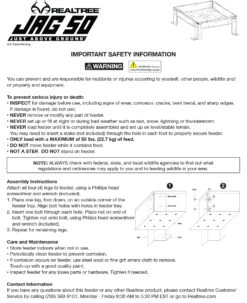 Realtree JAG (Just Above Ground) 50 Wildlife Feeder 12 Realtree JAG (Just Above Ground) 50 Wildlife Feeder -Hunting camouflage JAG50 62569.1689783602