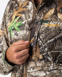 Realtree Men's Camo Early Dawn Sherpa Shell Vest | EDGE -Hunting camouflage M10016 ED ZIPPER 27608.1684268466