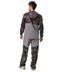 Realtree Men's Black Roaring Springs Packable UPF 40+ Rain Pant | Aspect -Hunting camouflage M10030 CHAR BACK FULL 15390.1684250961