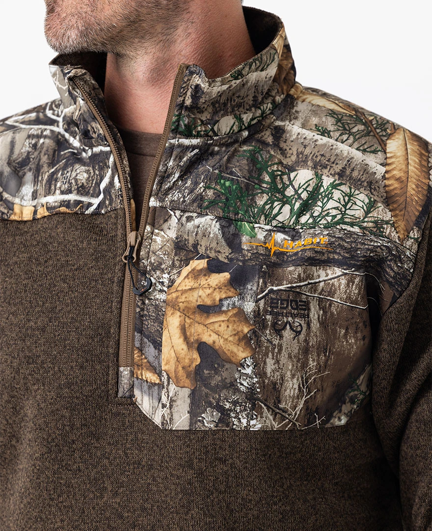 Realtree Men's Crater Valley Sweater Fleece ¼ Zip Jacket | EDGE 4 Realtree Men's Crater Valley Sweater Fleece ¼ Zip Jacket | EDGE - Image 2