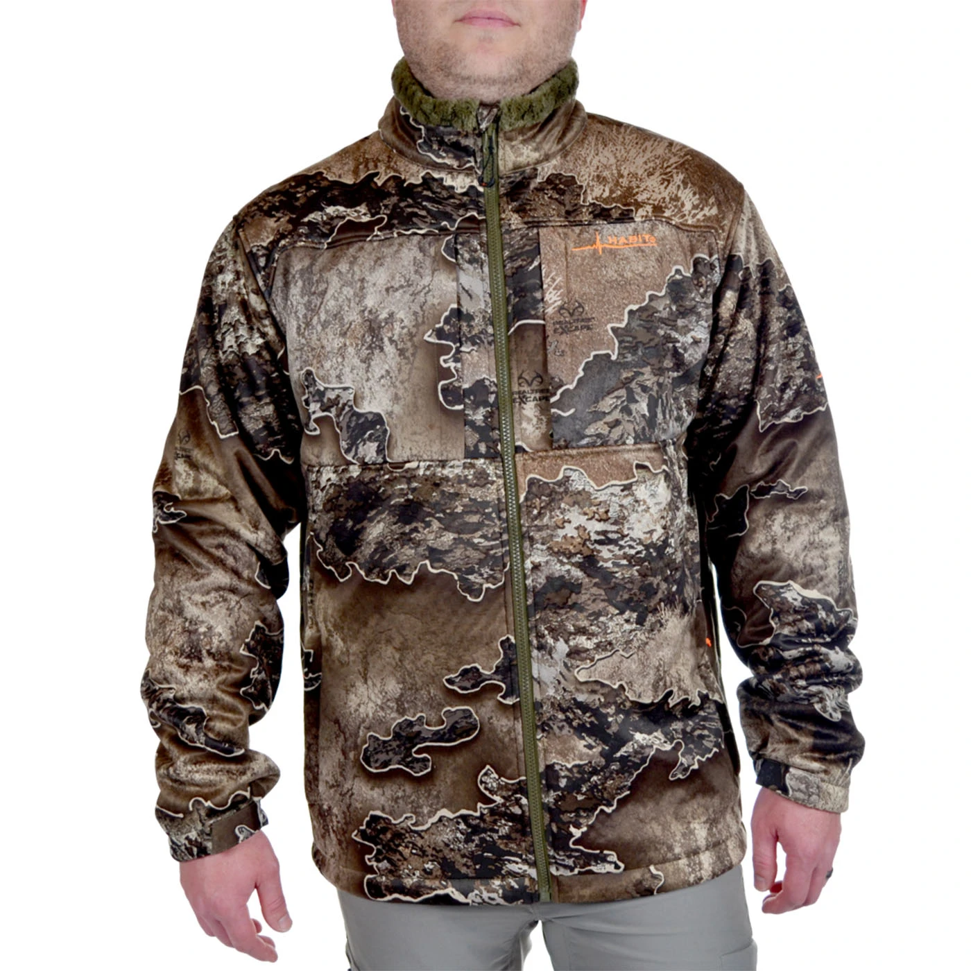 Realtree Men's Camo Early Dawn Sherpa Shell Jacket | Excape 3 Realtree Men's Camo Early Dawn Sherpa Shell Jacket | Excape