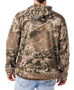 Realtree Men's Green Performance Hoodie | Wav3 -Hunting camouflage M10109 WGR BACK 16494.1684268600