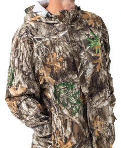 Realtree Men's Roaring Springs Packable Rain Jacket | EDGE -Hunting camouflage M1024 ED POCKETS 05994.1684266529