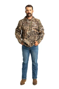 Realtree Men's Poly Hoodie | MAX-7 -Hunting camouflage M304 M7 front2 42259.1693490416