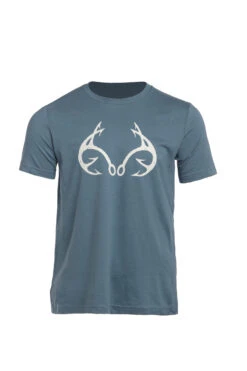Realtree Fishing Hook Men's Blue Shirt