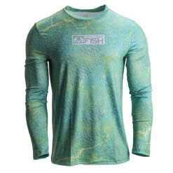 Realtree Men's RTF Mako Green Long Sleeve Performance Shirt 9 Realtree Men's RTF Mako Green Long Sleeve Performance Shirt -Hunting camouflage Mako Green Shirt 18316.1656618471