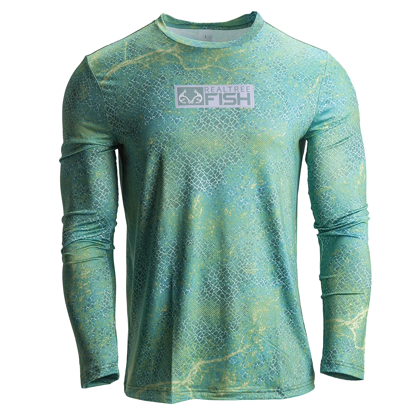 Realtree Men's RTF Mako Green Long Sleeve Performance Shirt 6 Realtree Men's RTF Mako Green Long Sleeve Performance Shirt - Image 4