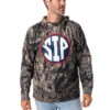Realtree Men's Ole Miss SIP Pullover Hoodie -Hunting camouflage OM500 TM FRONT 99796.1684268324