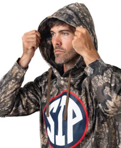 Realtree Men's Ole Miss SIP Pullover Hoodie -Hunting camouflage OM500 TM HOODIE 11142.1684268325