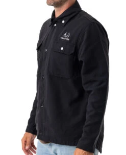 Realtree Men's Pro Staff Snap Down Shirt Jacket -Hunting camouflage PR328 BK SIDE 62320.1684270349