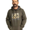 Realtree Men's Coldsnap Green Performance Hoodie -Hunting camouflage RJOFH11235 B319 FRONT 70414.1693240785