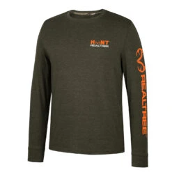 Realtree Men's Hunt Graphic Long Sleeve Shirt -Hunting camouflage RO5132 GR 94836.1663939825
