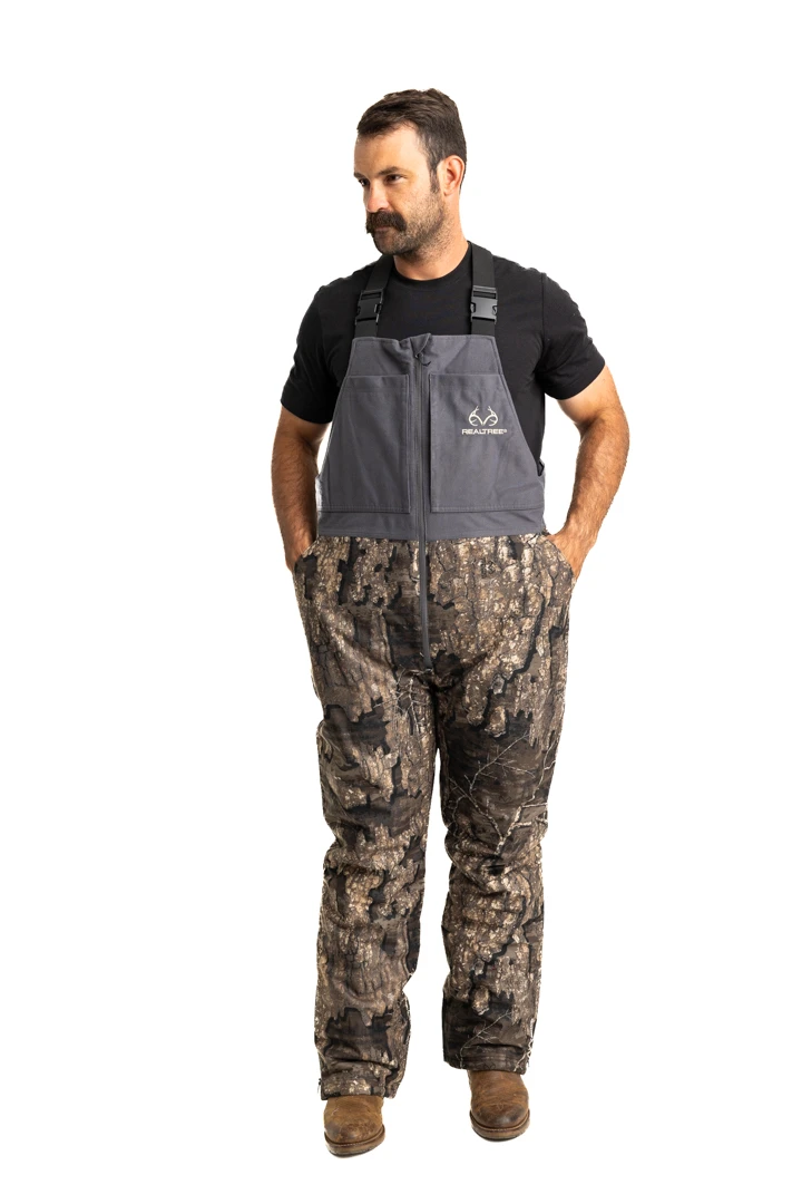 Realtree Camo Pro Staff Insulated Waterproof Bibs | Timber 3 Realtree Camo Pro Staff Insulated Waterproof Bibs | Timber