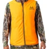 Realtree Men's Camo Pro Staff Reversible Hybrid Puffer Vest -Hunting camouflage RO530 ED BLAZE FRONT 41115.1684270841