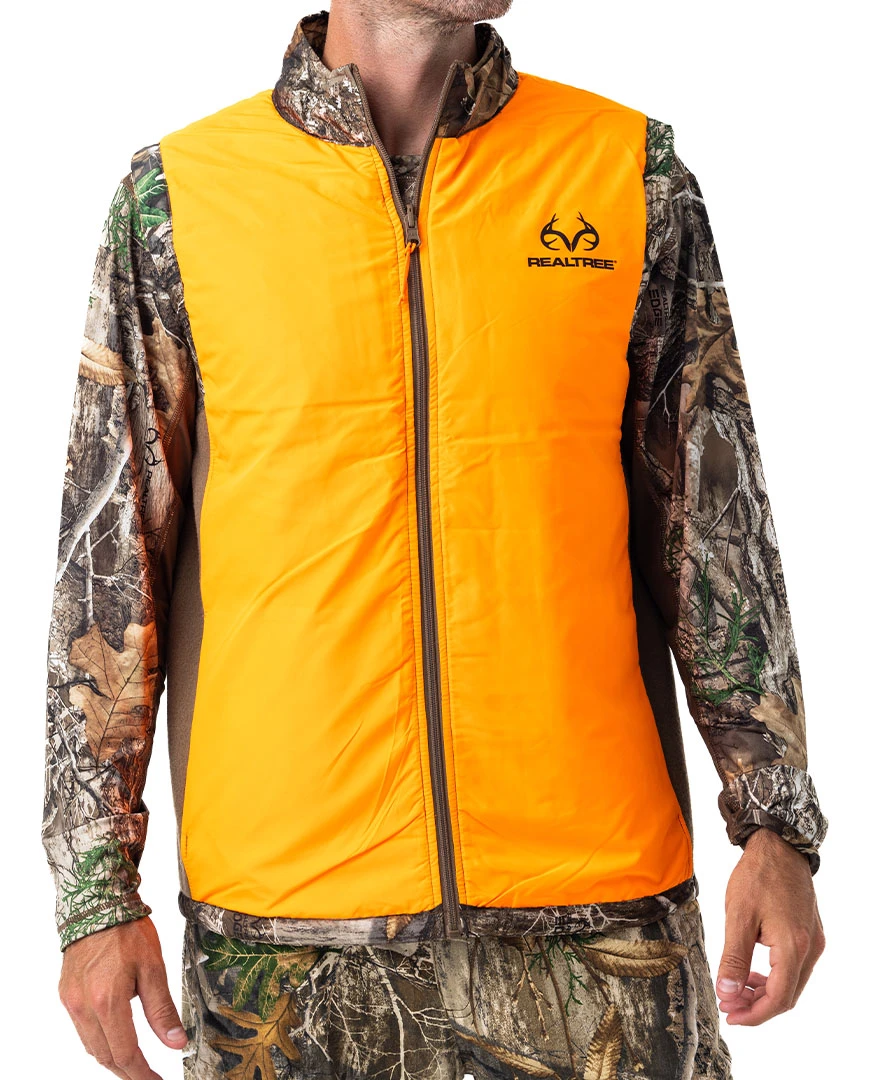 Realtree Men's Camo Pro Staff Reversible Hybrid Puffer Vest 3 Realtree Men's Camo Pro Staff Reversible Hybrid Puffer Vest