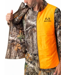 Realtree Men's Camo Pro Staff Reversible Hybrid Puffer Vest 19 Realtree Men's Camo Pro Staff Reversible Hybrid Puffer Vest -Hunting camouflage RO530 ED BLAZE REVERSIBLE OPEN 42922.1684270662
