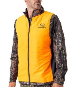 Realtree Men's Camo Pro Staff Reversible Hybrid Puffer Vest 24 Realtree Men's Camo Pro Staff Reversible Hybrid Puffer Vest -Hunting camouflage RO530 TM BLAZE FRONT 10118.1684270843