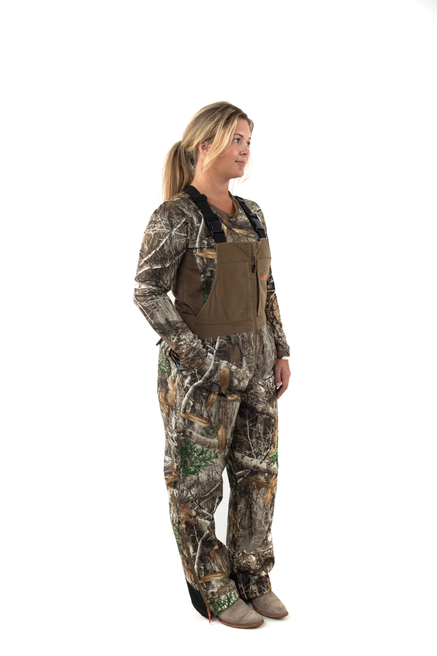 Women's Realtree Camo Cedar Branch Insulated Waterproof Bibs | EDGE 6 Women's Realtree Camo Cedar Branch Insulated Waterproof Bibs | EDGE - Image 4