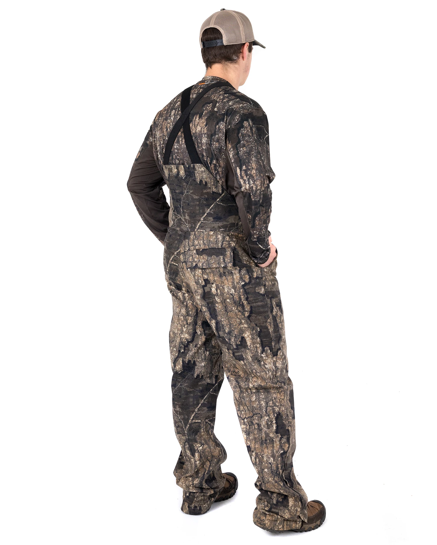 Realtree Men's Camo Lightweight Cotton Bibs | Timber 5 Realtree Men's Camo Lightweight Cotton Bibs | Timber - Image 3