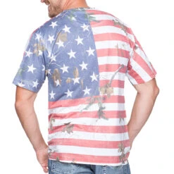 Front Page -Hunting camouflage Realtree Mens Camo Independence Tee back 60582.1623708666