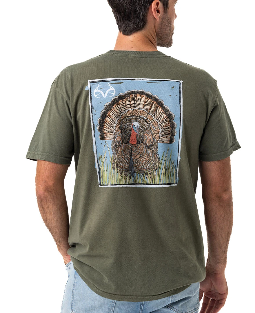 Realtree Comfort Colors Turkey Men's Green Shirt 3 Realtree Comfort Colors Turkey Men's Green Shirt