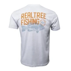 Realtree Men's BassFishing Short Sleeve White Shirt