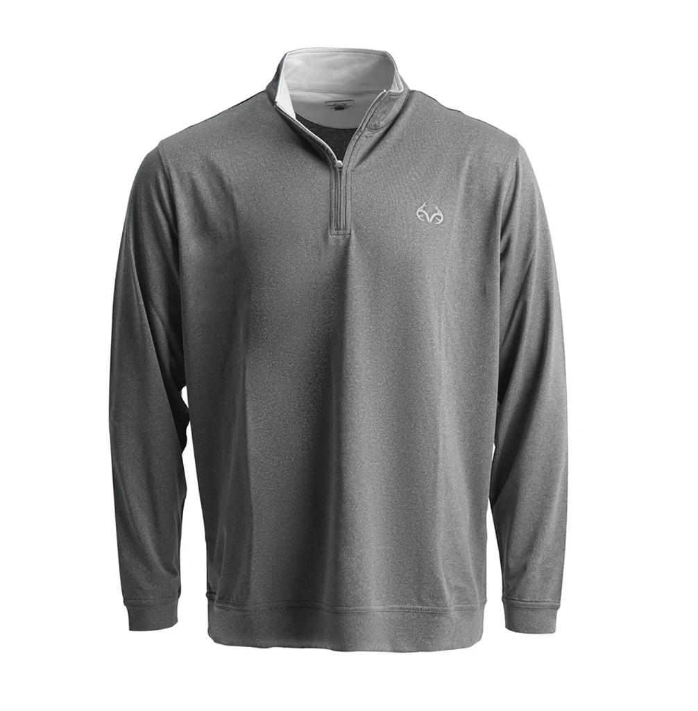 Realtree Men's Exclusive Charcoal Pro Staff 1/4 Zip Lightweight Pullover 3 Realtree Men's Exclusive Charcoal Pro Staff 1/4 Zip Lightweight Pullover