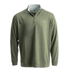 Realtree Men's Exclusive Green Pro Staff 1/4 Zip Lightweight Pullover