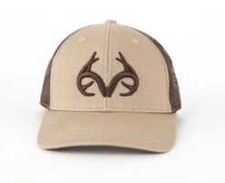 Realtree Men's Antler Logo Hat 8 Realtree Men's Antler Logo Hat -Hunting camouflage logo brown front 91156.1663853484