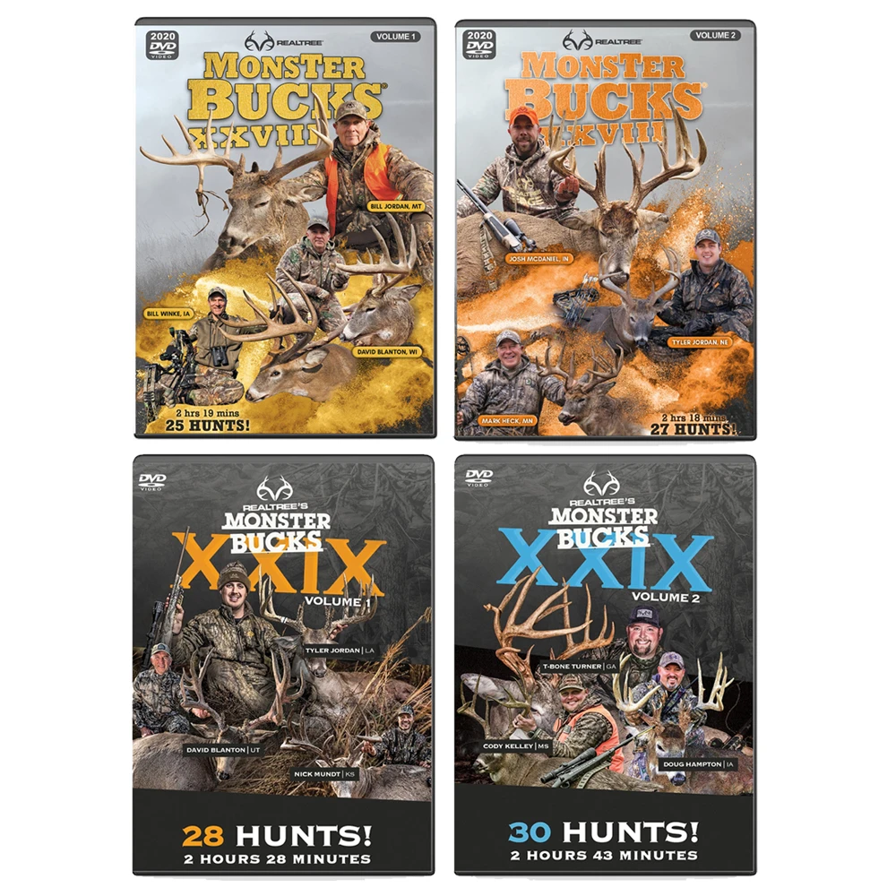 Realtree Monster Bucks XXVIII & XXIX Volume 1 & 2 (2020 & 2021 Release) 3 Realtree Monster Bucks XXVIII & XXIX Volume 1 & 2 (2020 & 2021 Release)