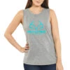 Realtree Women's Fishing Tie-Back Tank -Hunting camouflage womens fishing tie back tank Gray 24375.1560871357